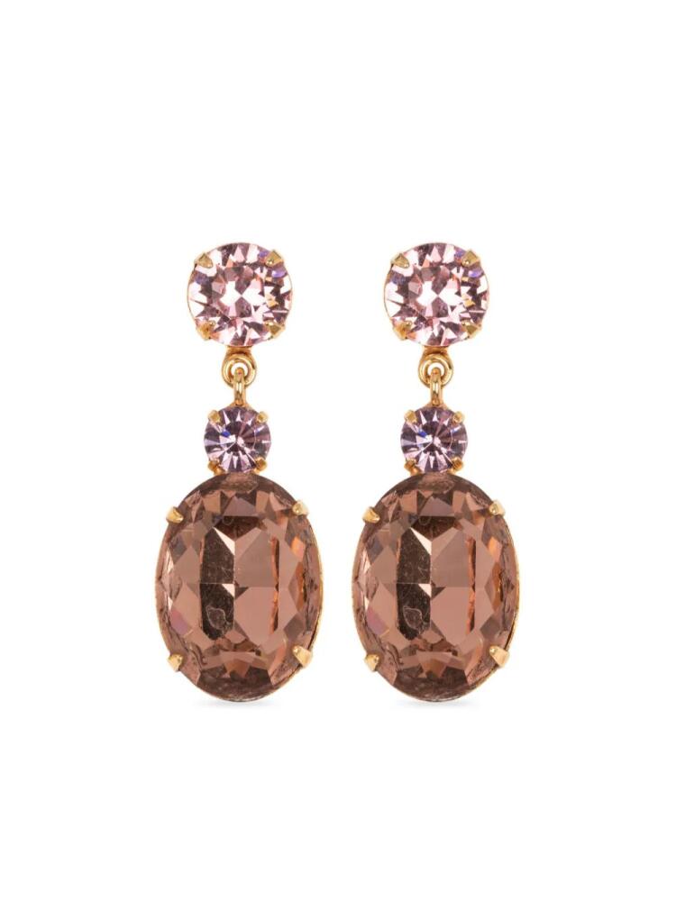 Jennifer Behr Justine drop earrings - Pink Cover