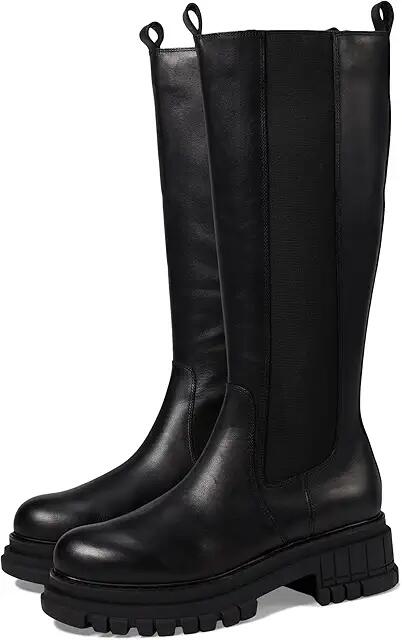 Steve Madden Quinnie (Black Leather) Women's Boots Cover