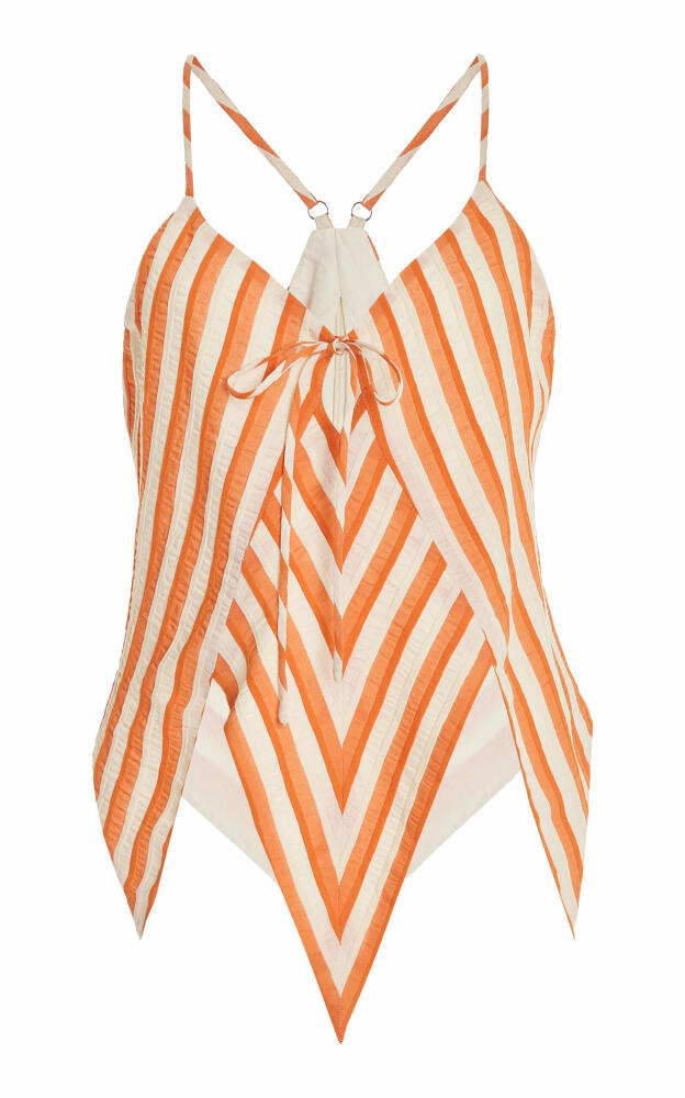 Rosie Assoulin - V Striped Top - Stripe Cover