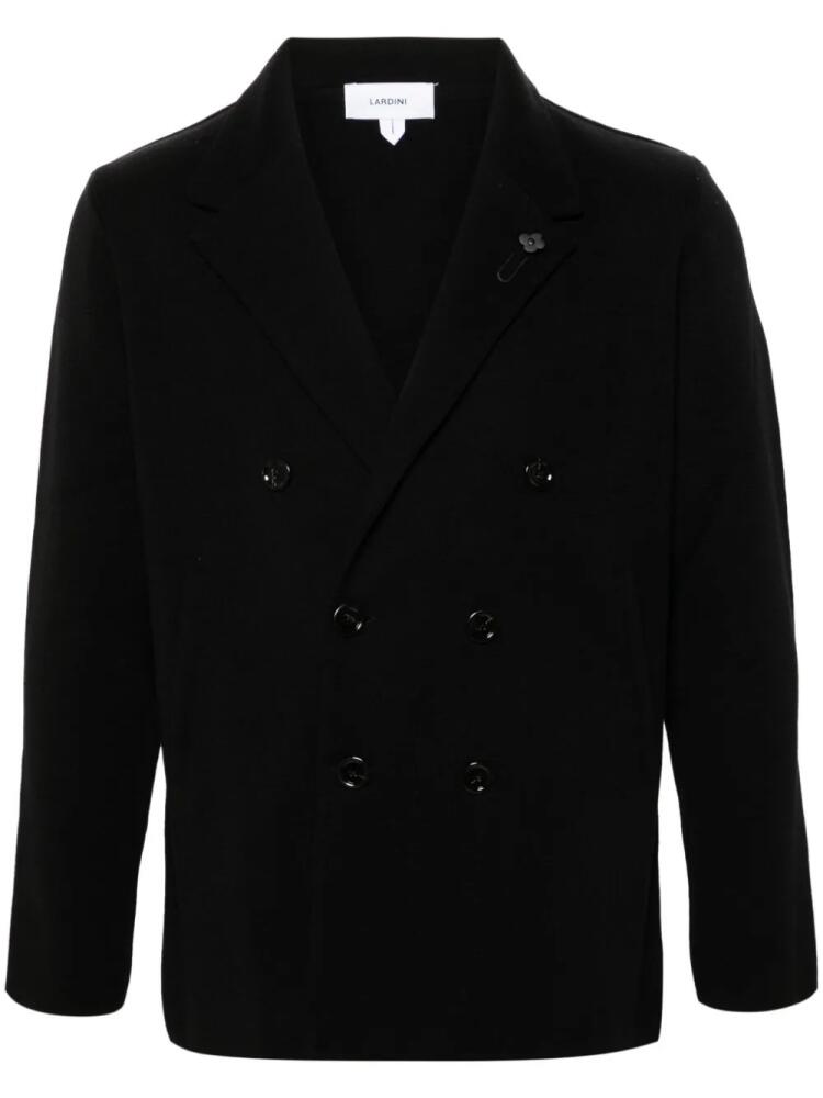 Lardini double-breasted cardigan - Black Cover