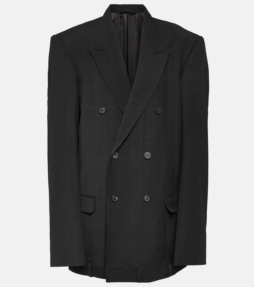 Balenciaga Deconstructed wool-blend jacket Cover