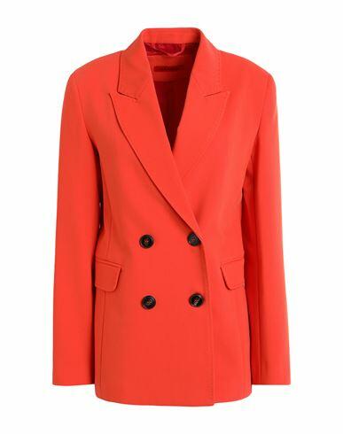 Max & co. Woman Blazer Orange Polyester, Viscose, Elastane Cover