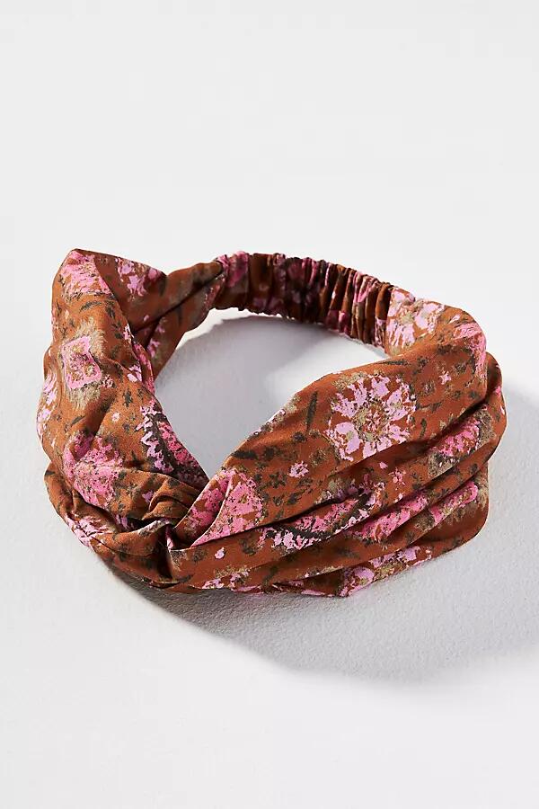 By Anthropologie Bohemian Printed Twist Headband Cover