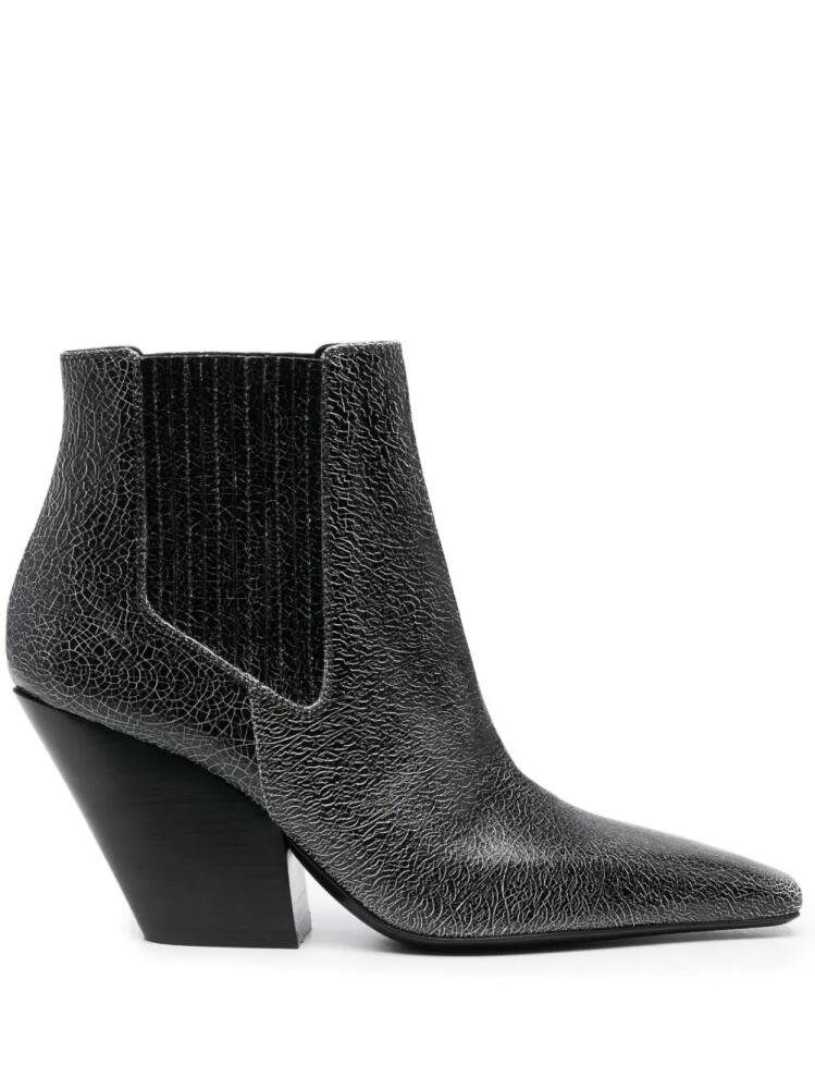 Casadei Anastasia 80mm leather boots - Black Cover