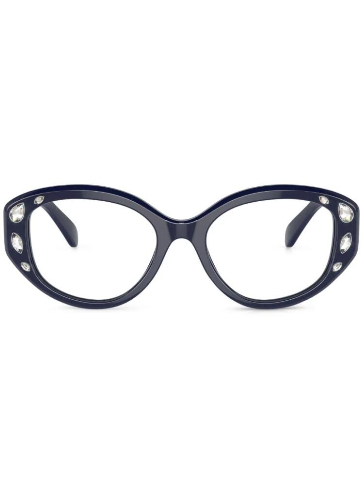 Swarovski crystal-embellished cat-eye glasses - Blue Cover