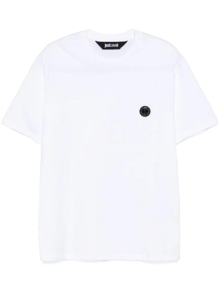 Just Cavalli logo-plaque T-shirt - White Cover