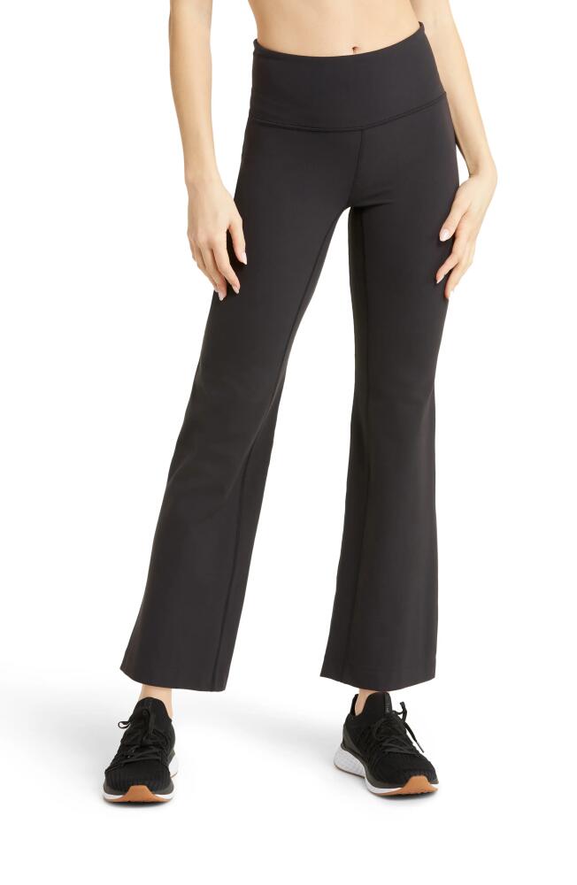 zella Studio Luxe High Waist Flare Ankle Pants in Black Cover