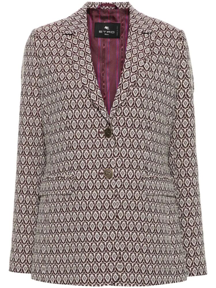 ETRO jacquard blazer - Neutrals Cover