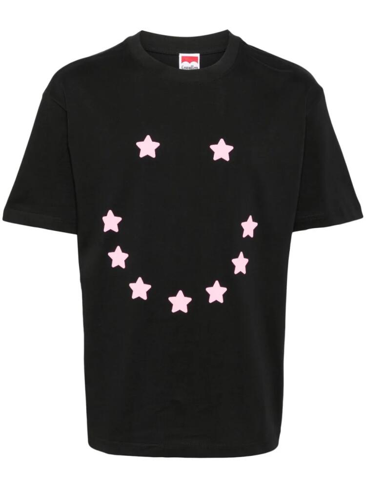 Ground Zero star-print cotton T-shirt - Black Cover