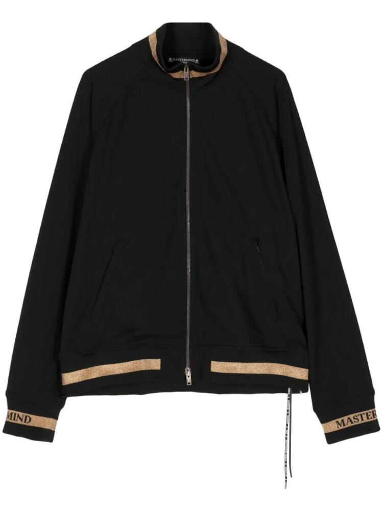 Mastermind World stripe-trim metallic track jacket - Black Cover