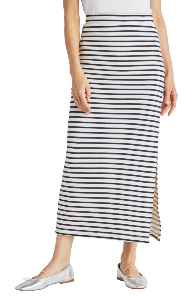 Splendid Whitney Stripe Maxi Skirt in Navy/White Cover