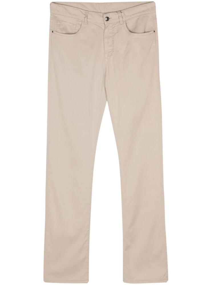 Canali slim-fit chino trousers - Neutrals Cover