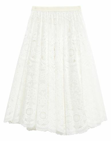 Red Valentino Woman Midi skirt White Cotton, Polyamide Cover