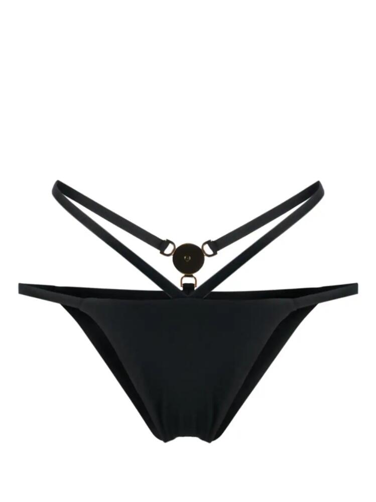 Versace Medusa-plaque strappy bikini bottoms - Black Cover