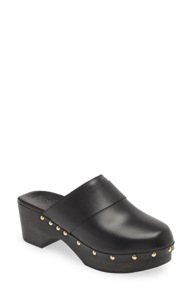 aeyde Bibi Platform Mule in Black Cover