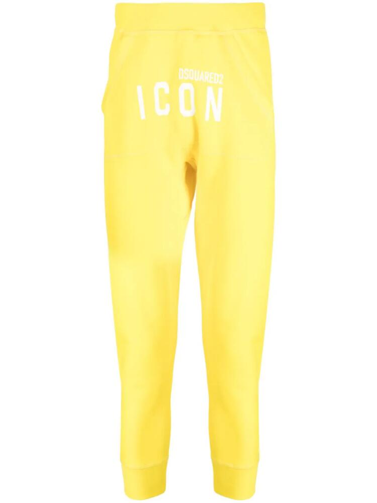 DSQUARED2 Icon-print track pants - Yellow Cover