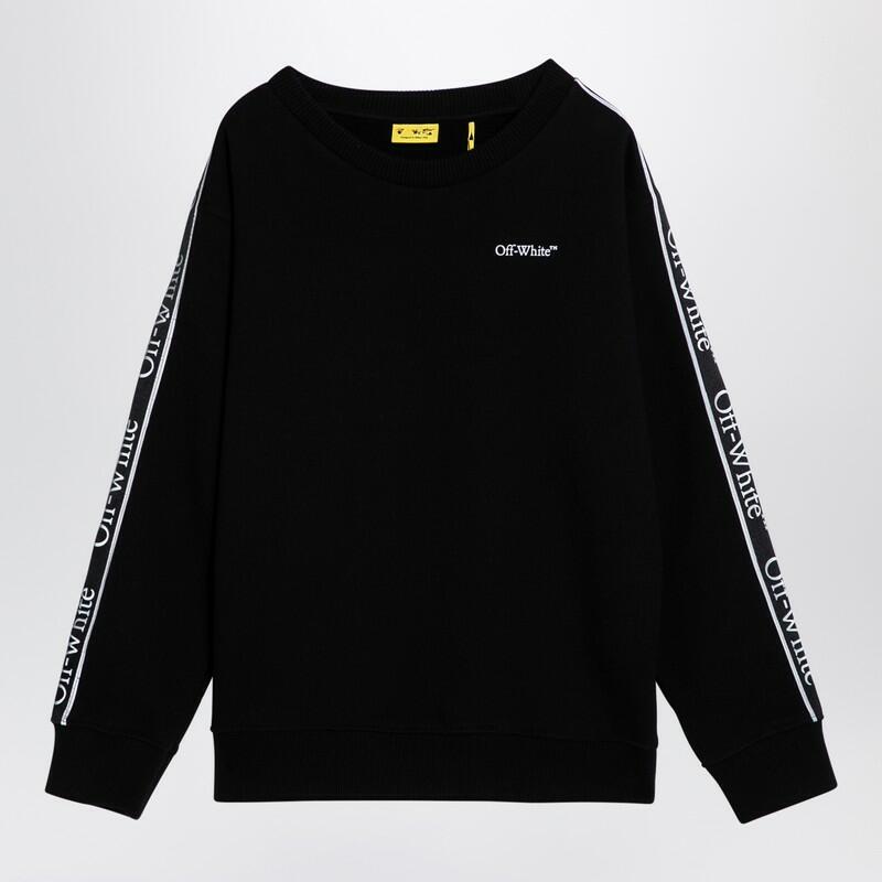 Off-White™ Black crew-neck sweatshirt with logo Cover