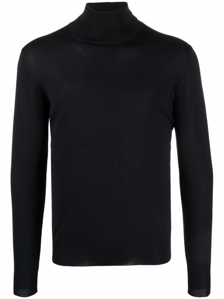 Dell'oglio roll-neck merino jumper - Blue Cover