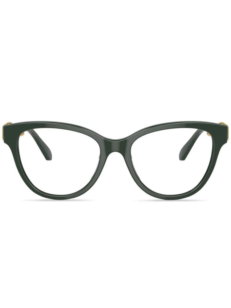 Swarovski crystal-embellished cat-eye frame glasses - Green Cover