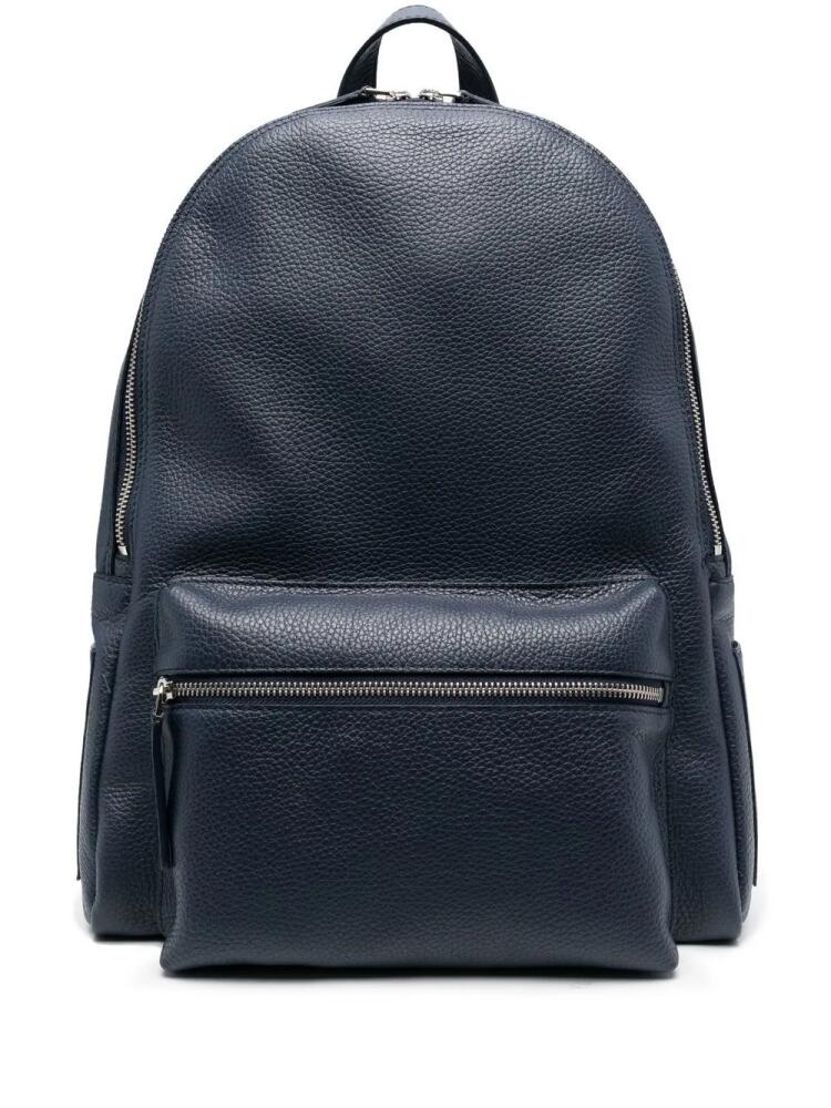 Orciani logo zipped backpack - Blue Cover