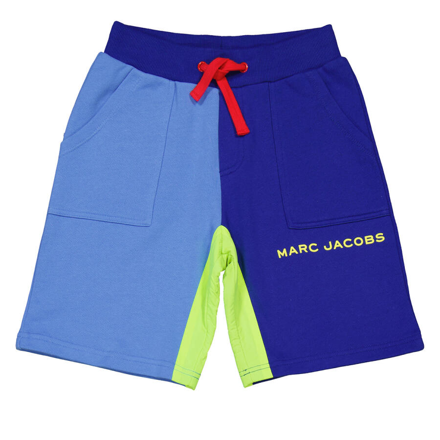 Little Marc Jacobs Boys Pale Blue Logo Bermuda Shorts Cover