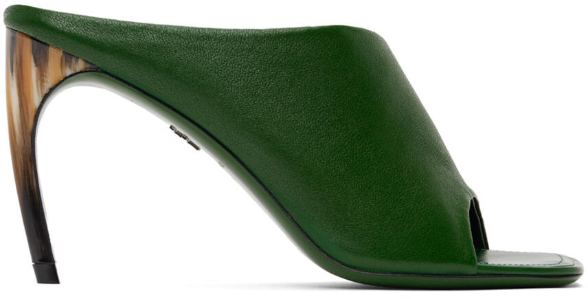 Ferragamo Green Nymphe Mules Cover