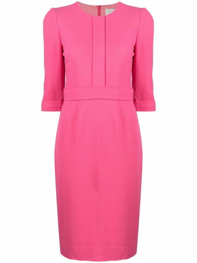 JANE Layla midi pencil dress - Pink Cover