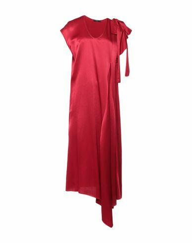 Seventy Sergio Tegon Woman Midi dress Brick red Viscose, Wool Cover