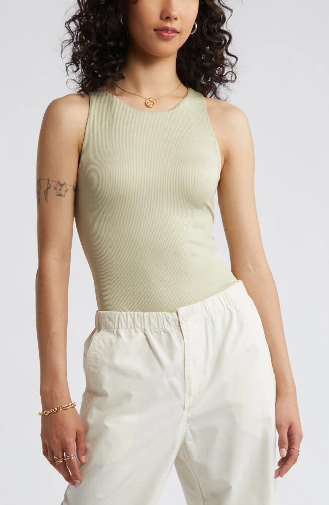 BP. Butter Tank Bodysuit in Green Foam Cover