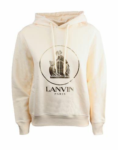 Lanvin Lanvin Sweatshirt Hoodie With Logo Woman Sweatshirt Beige Cotton Cover