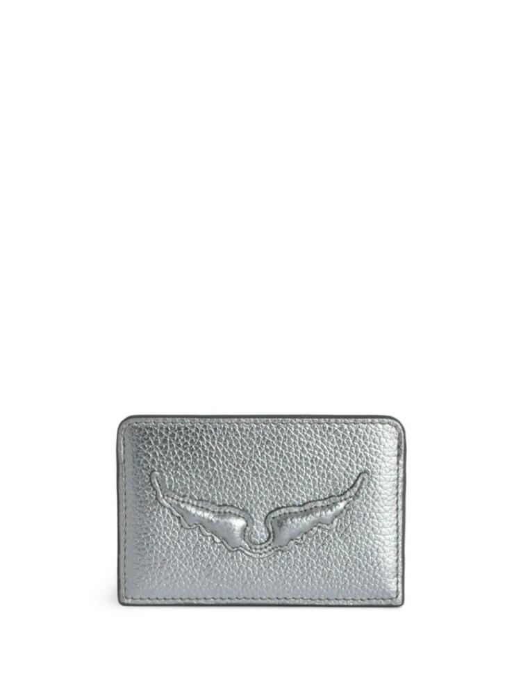 Zadig&Voltaire Wings-appliqué cardholder - Silver Cover