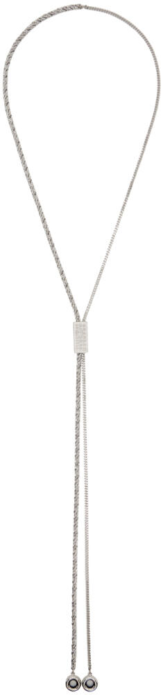 MM6 Maison Margiela Silver Logo Necklace Cover