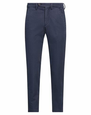 Michael Coal Man Pants Navy blue Cotton, Elastane Cover