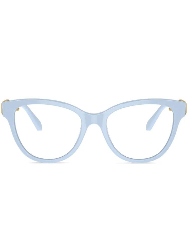 Swarovski crystal-embellished cat-eye frame glasses - Blue Cover