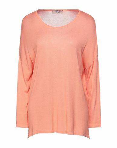 Tsd12 Woman Sweater Salmon pink Viscose, Acrylic Cover