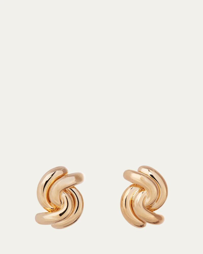 Sidney Garber 18K Yellow Gold Petite Swirl Earrings Cover