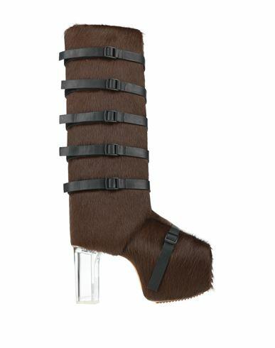 Rick Owens Woman Boot Brown Leather Cover