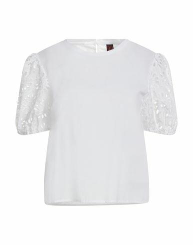 Stefanel Woman T-shirt White Cotton Cover