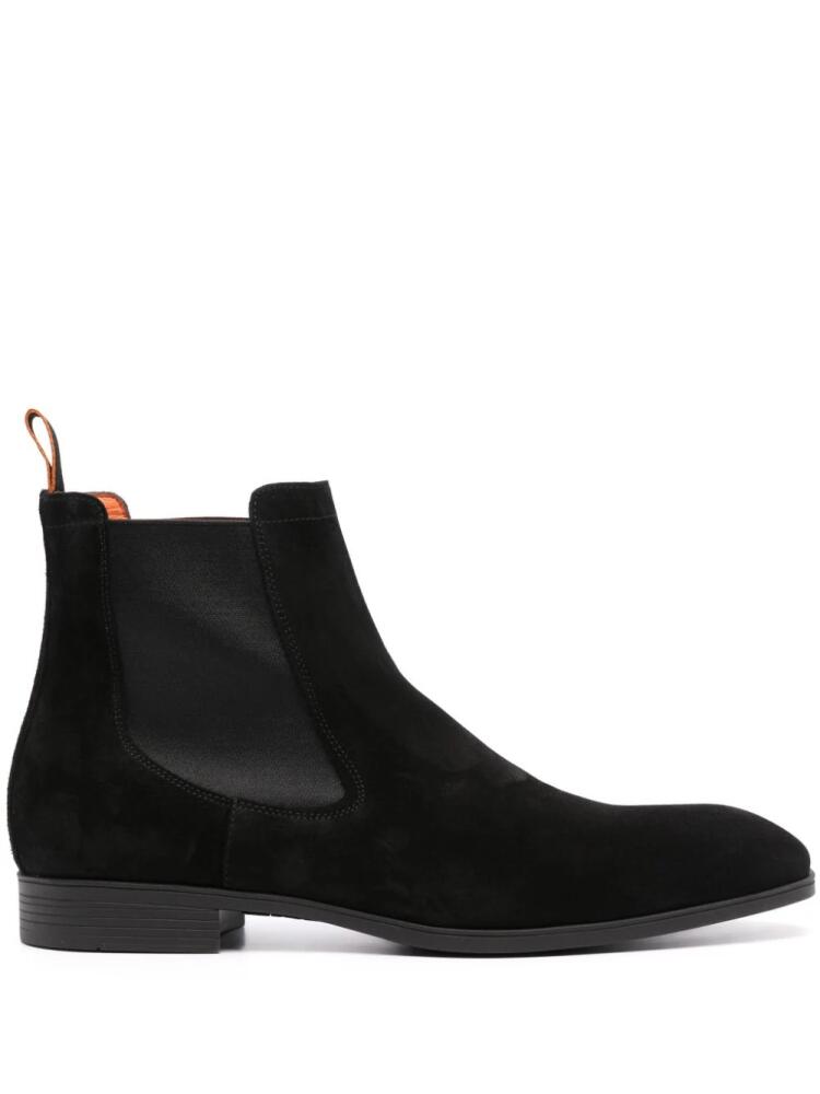 Santoni suede Chelsea boots - Black Cover