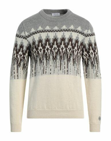 Heritage Man Sweater Light grey Alpaca wool, Virgin Wool Cover