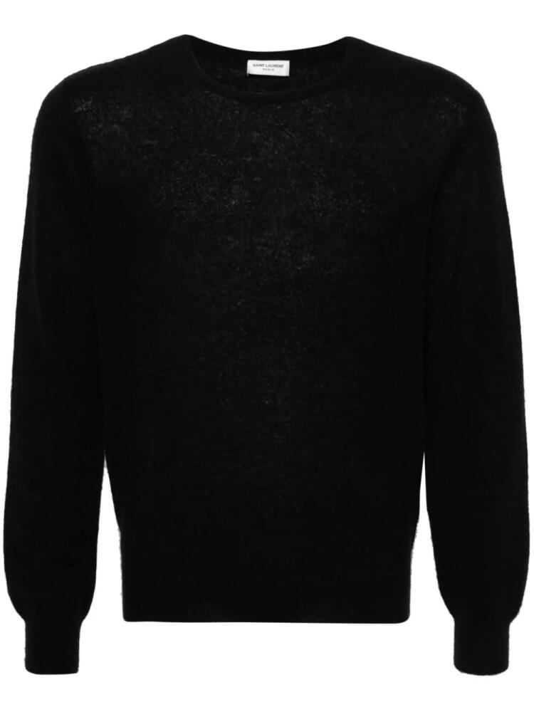 Saint Laurent brushed knitted jumper - Black Cover