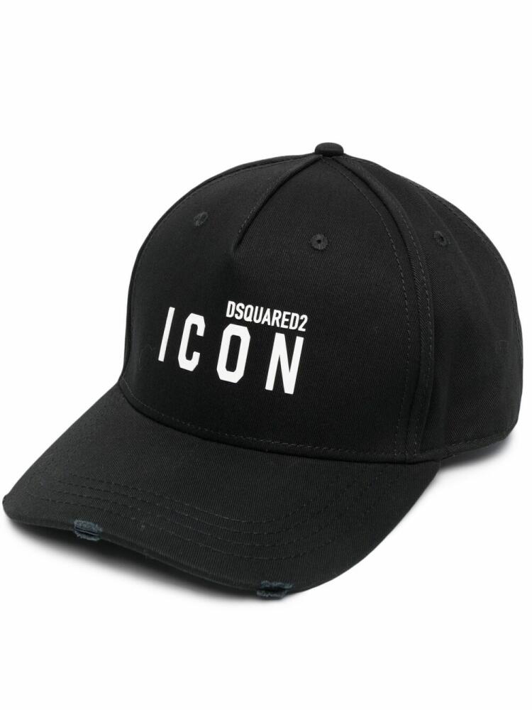 DSQUARED2 logo-print six-panel cap - Black Cover