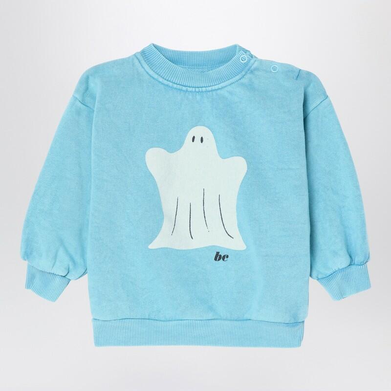 Bobo Choses Light blue sweatshirt in organic cotton Cover