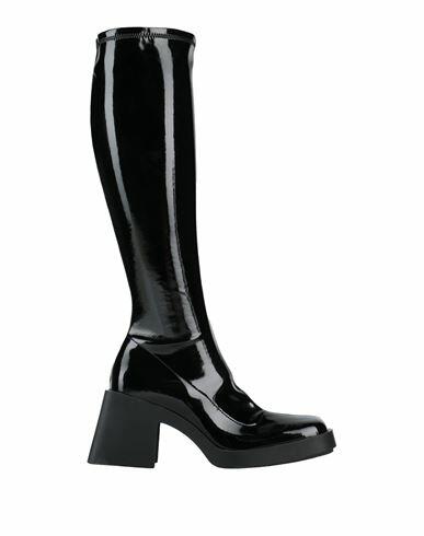 Justine Clenquet Woman Boot Black Leather Cover