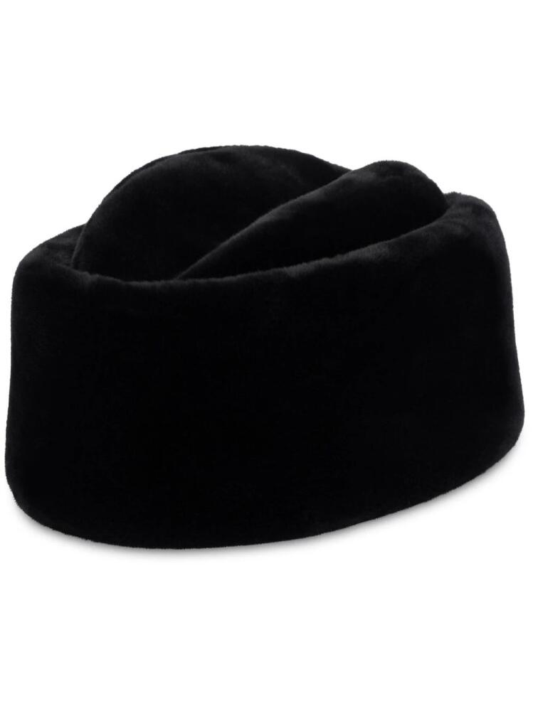 Alberta Ferretti faux-fur hat - Black Cover