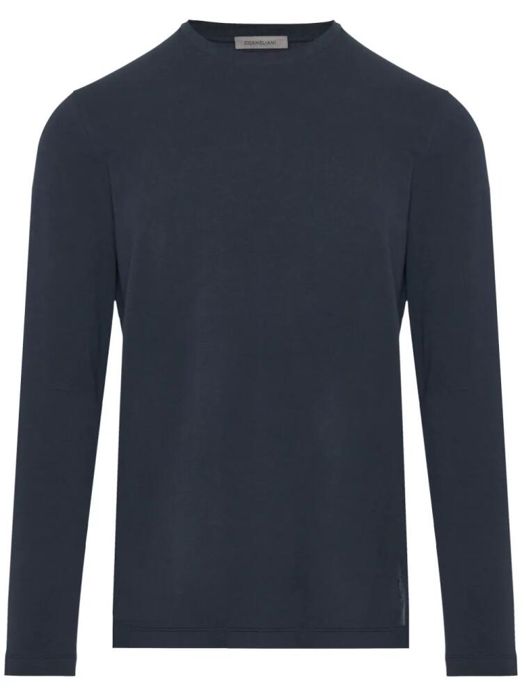 Corneliani long-sleeve cotton sweatshirt - Blue Cover