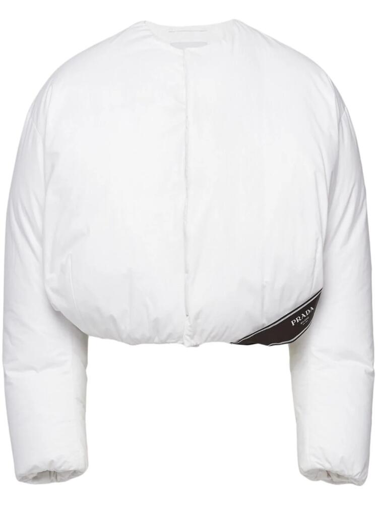 Prada cropped down jacket - White Cover