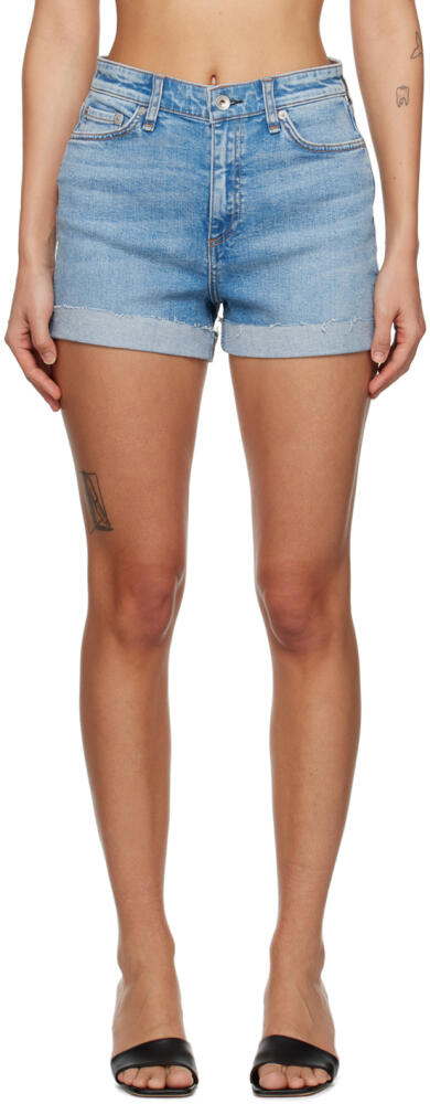 rag & bone Blue Nina Denim Shorts Cover