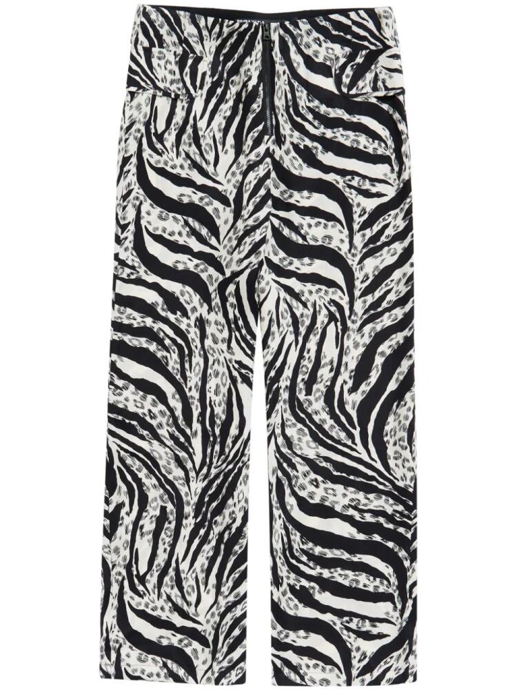 Bimba y Lola zebra-print trousers - Black Cover