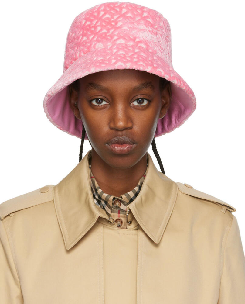 Burberry Pink Logo Bucket Hat Cover